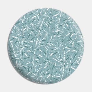 Textured Bamboo Forest in Teal Blue Pin