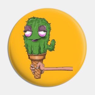 Cactus Ice Cream Pin