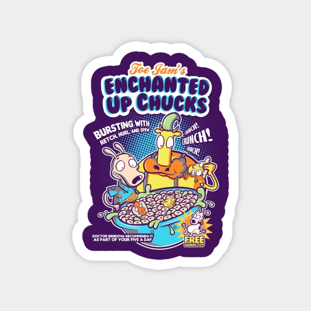 Enchanted Up Chucks Magnet by hoborobo
