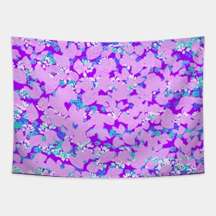 Colorful leafy print Tapestry