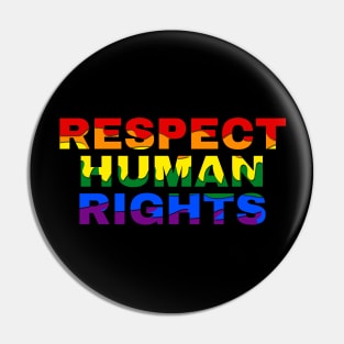 Respect Human Rights Pin