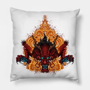 chinese dragon fire Pillow