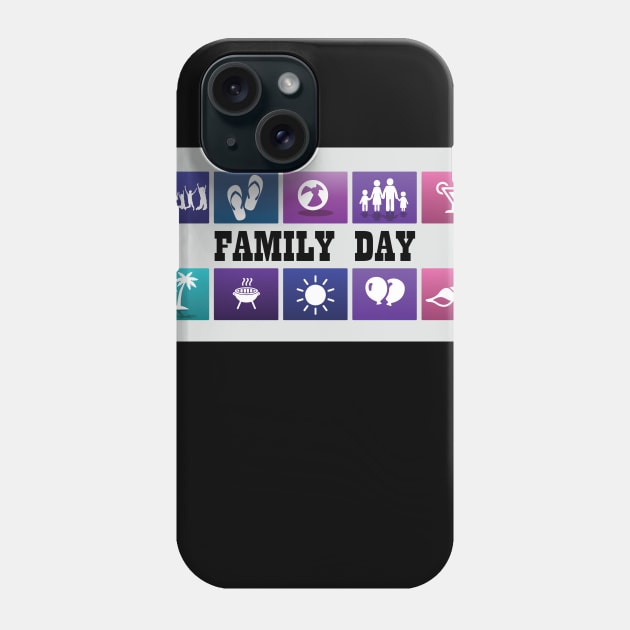 Family Day Phone Case by haizuladri78