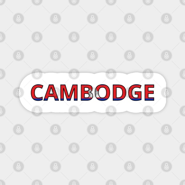 Drapeau Cambodge Magnet by Pixelforma