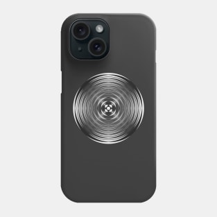 Fuzzy Circular Logic Grey 2 Phone Case