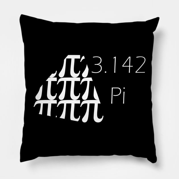 Pi number (3.142) mathematical constant Pillow by Toozidi T Shirts