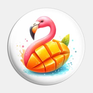 Flamango, flamingo mango Pin