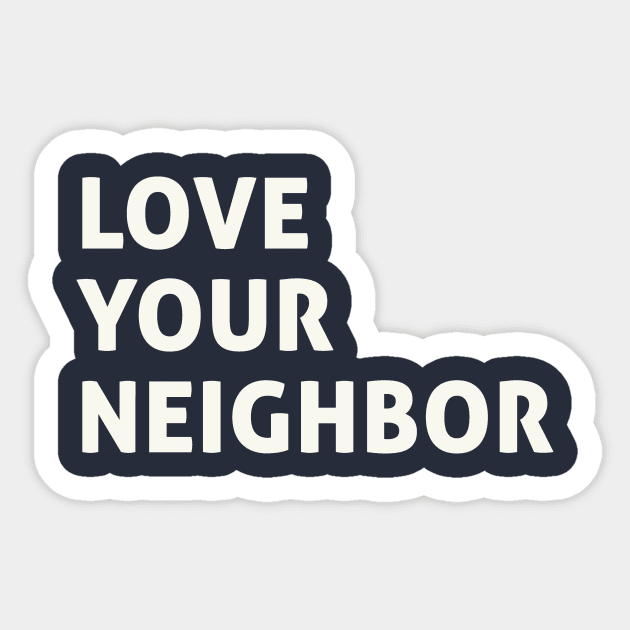 Love thy neighbor Spotify code Sticker for Sale by enough-ava