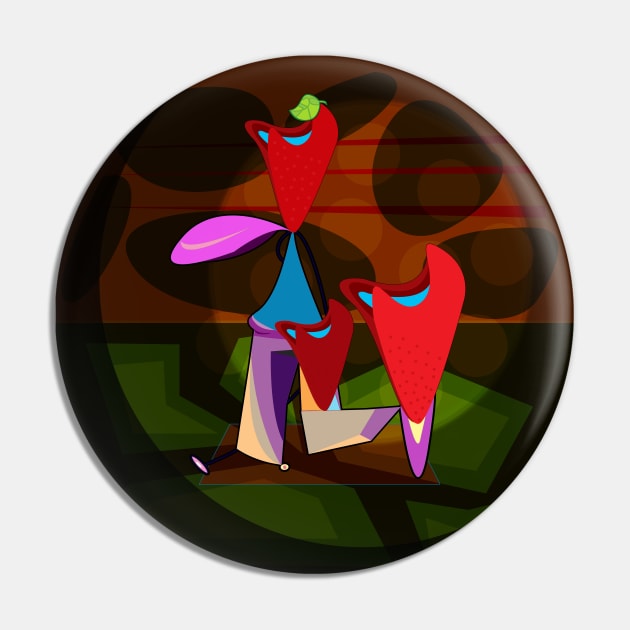 Abstract Stand Up Comedian Pin by momomoma