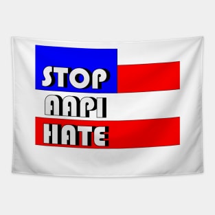 Stop AAPI Hate - Anti Asian Racism Awareness T-Shirt Tapestry