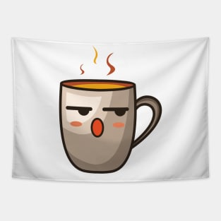 wow emoji coffe Tapestry