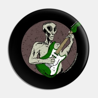 Grey Alien Electric Guitar Pin