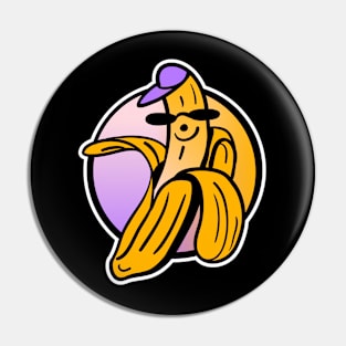 Banana Retro Cartoon Design Pin