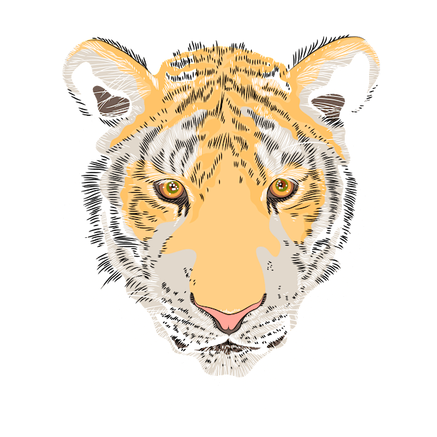 Serious amur tiger Kids T-Shirt by kavalenkava