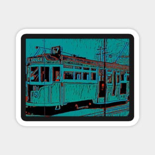 Green Tram Magnet