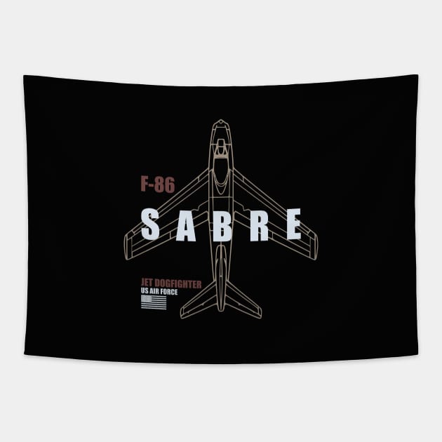 F-86 Sabre Tapestry by TCP