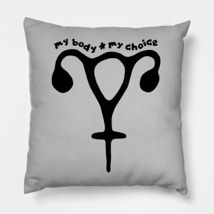 My Body My Choice Uterus Pillow