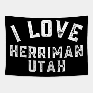 I Love Herriman Utah Hometown Tapestry