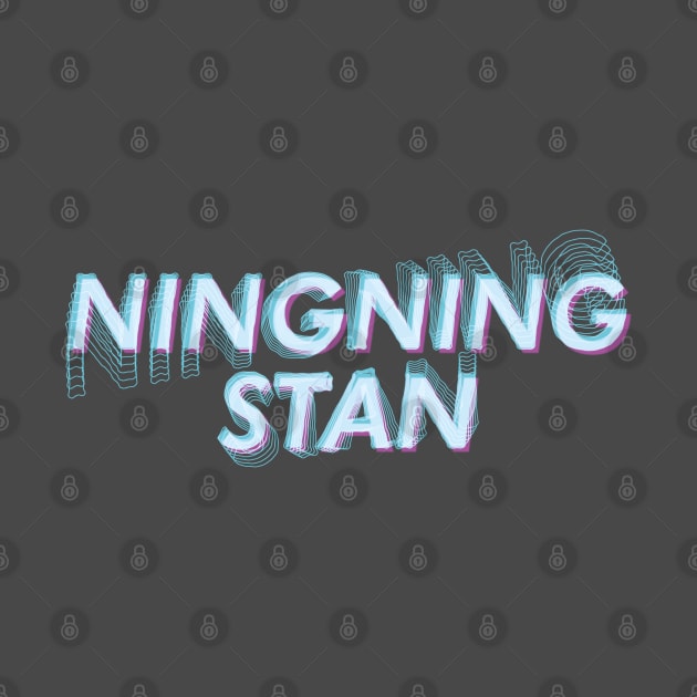 AESPA Ningning stan name futuristic text glitch MY | Morcaworks by Oricca