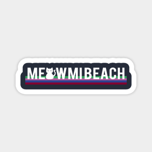 Beach Cat Kitty Cat Lady Magnet