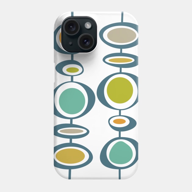 Funky Hanging Circles Mid Century Retro Phone Case by OrchardBerry