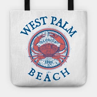 West Palm Beach, Florida, with Stone Crab on Wind Rose Tote