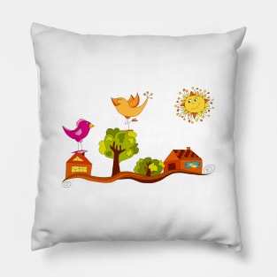 bird in love Pillow