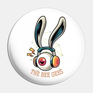 listening THE BEE GEES Pin