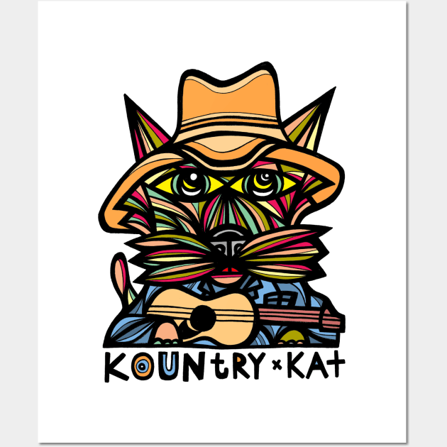 Kountry Kat Wall Art by The BuddaKats