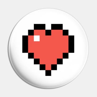 Pixel heart Pin