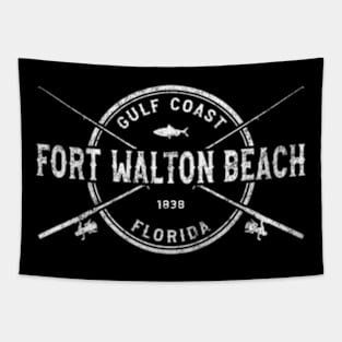 Fort Walton Beach Fl Crossed Fishing Rods Tapestry