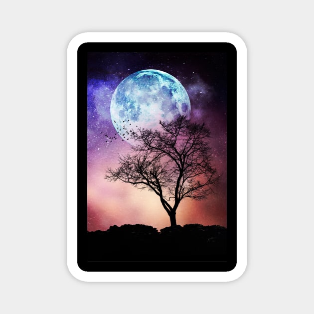 Moon Tree Magnet by DyrkWyst