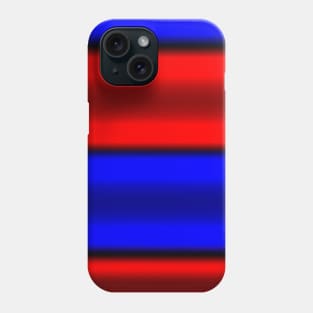 Red & Blue Horizontal Stripes Phone Case