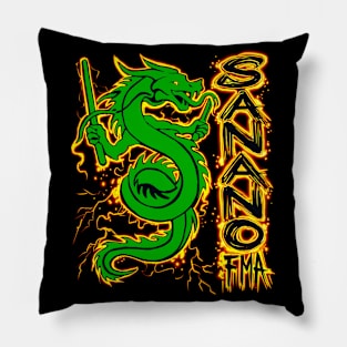 Sanano FMA Dragon Fire Green Pillow