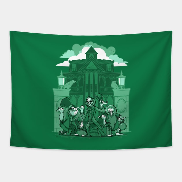 Hitchhiking Ghost Tapestry by vilemedia