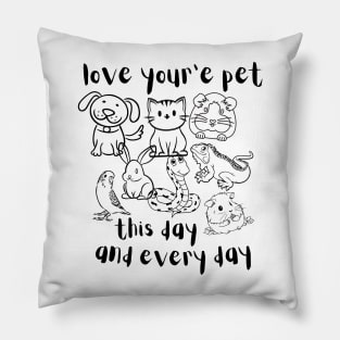 national love youre pet day Pillow