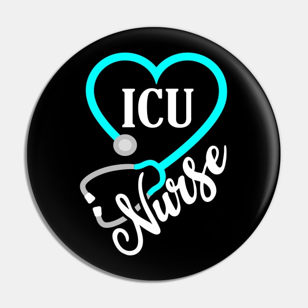 ICU Nurse Pin by KayBee Gift Shop