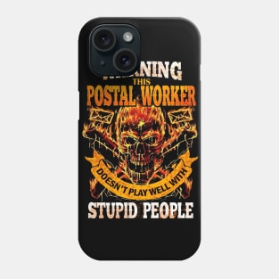 Warning Postal Worker Phone Case