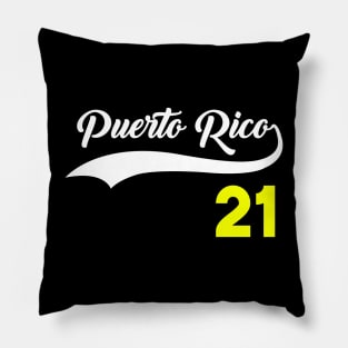 Puerto Rico Baseball Puerto Rican Pride Boricua Pillow