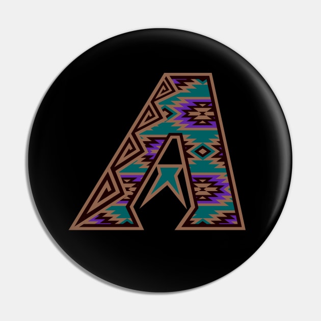 Native Print Dbacks A 2 Pin by LunaGFXD