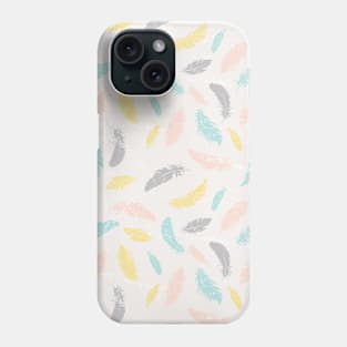 Pastel feathers Textured Phone Case