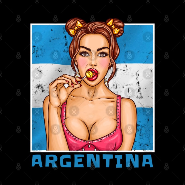 Proud Argentina Flag, Argentina gift heritage, Argentinian girl Boy Friend by JayD World