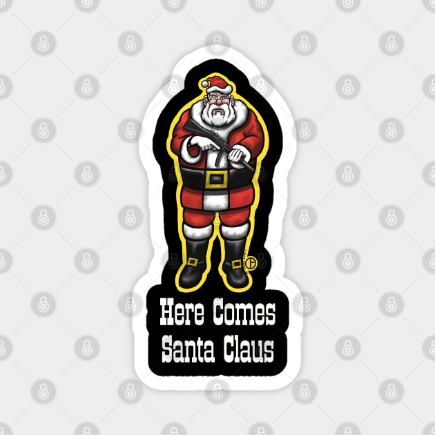 Santa Claus Magnet by Art from the Blue Room
