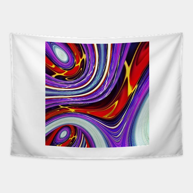 Purple and red Tapestry by TiiaVissak