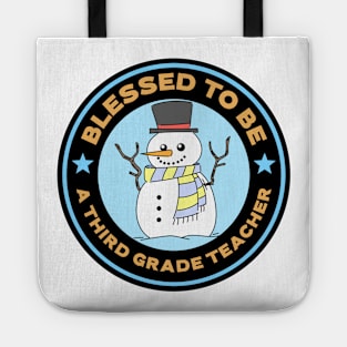 Blessed To Be A Third Grade Teacher Winter Tote