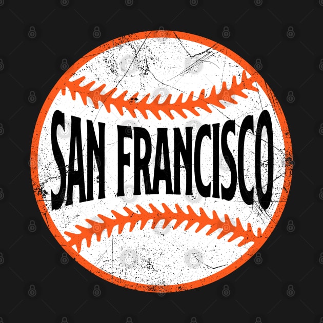 San Francisco Retro Baseball - Black by KFig21