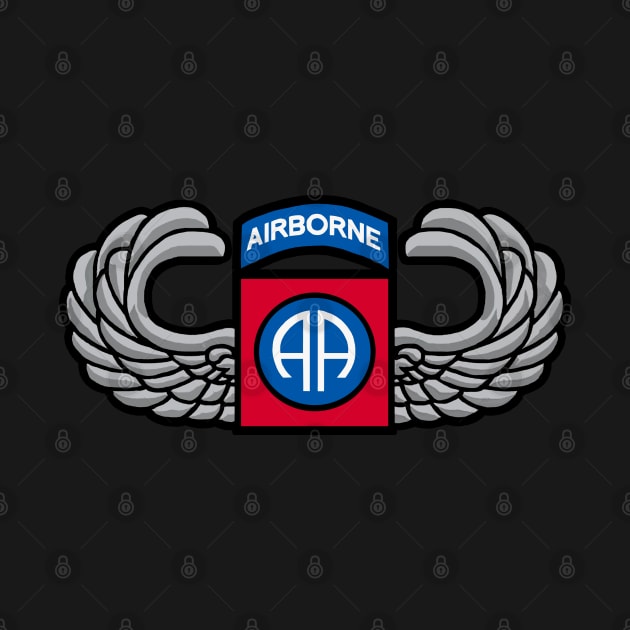 82nd Airborne Jump Wings by Trent Tides