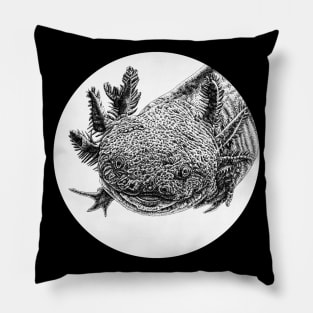 Axolotl illustration Pillow