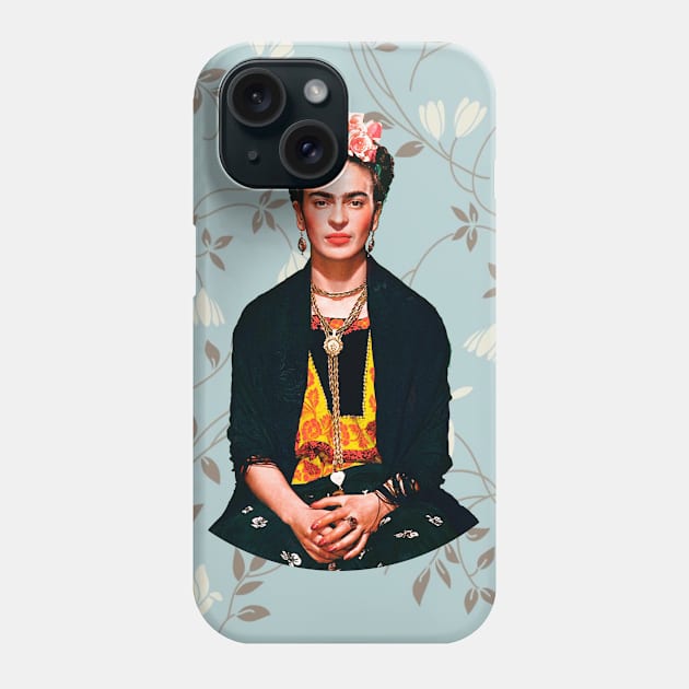 The Blue Flower Feminism Phone Case by François Belchior