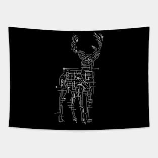 Electric Deer Tapestry